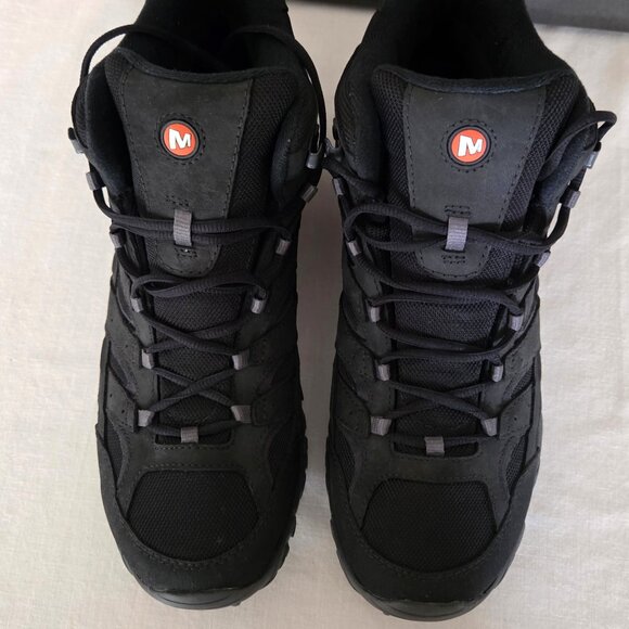 NEW NIB Merrell Moab 2 Mid Black Boots Men's 11.5 - Picture 9 of 16